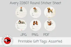 A Quiet Christmas Printabe Gift Tag Labels Product Image 4