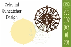 Sun Suncatcher SVG | celestial Window Hanger Laser Product Image 3
