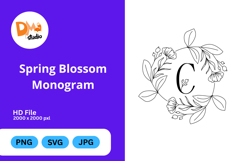 Spring Blossom Monogram Product Image 1