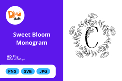 Sweet Bloom Monogram Product Image 1