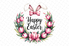 Happy Easter Clipart, Happy Easter Sublimation PNG Product Image 1