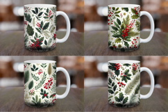 Mug Wrap Sublimation - christmas foliage Product Image 1