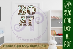 Fishing Alphabet SVG Fisherman Boat Letters Product Image 3