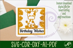 Giraffe name wall art sign or card Product Image 3