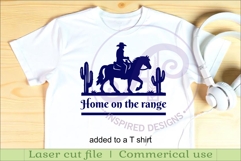 Cowboy Horse Rider SVG -Western Cowboy Silhouette -Ranch Product Image 3