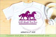 Running Horses Name Sign SVG, Horse Lover Wall Art Laser Cut Product Image 3