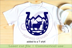 Horse Shoe highland cow wall sign Product Image 3