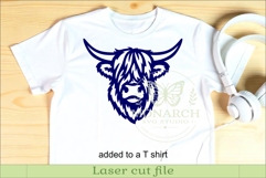 Shaggy Highland Cow SVG, Scottish Farm Animal Wall Art Product Image 3