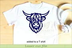 Shaggy Highland Cow SVG, Scottish Farm Animal Wall Art Product Image 3