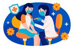 Vaccination Vector Illustration #02 Product Image 1