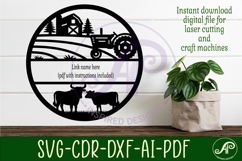 Farming name sign design for laser cutting Product Image 3
