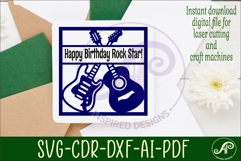 Guitars name sign design for laser cutting or cards Product Image 3