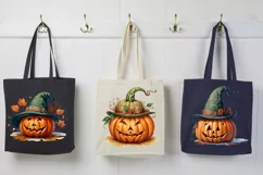 Watercolor Spooky Pumpkin PNG sublimation Product Image 2