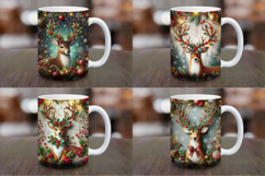 Mug Wrap Sublimation - christmas reindeer 3d Product Image 1