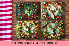kitchen cutting board - christmas 3d reindeer Product Image 1