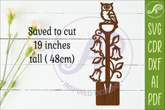 Owl Garden Spade Wall Art &amp; Garden Stake SVG Product Image 3
