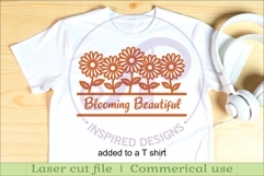 Daisy flowers personalized name sign laser cut Product Image 3