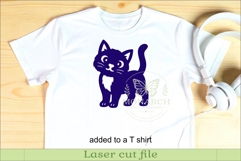Cute Cat Silhouettes SVG for Laser Cutting, Signs 2 Product Image 3