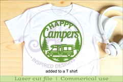 Happy Campers Campervan wall sign, camper home decor Product Image 2