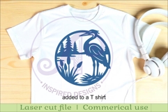 Heron bird wall sign svg laser cut file Product Image 3