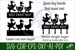Geese Key holders for metal and laser cutting Product Image 3