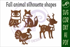 fall animals laser cut outs SVG file Product Image 3