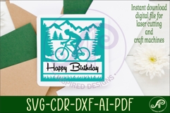 Cycling female Name sign svg laser cut template Product Image 3