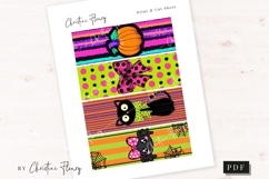 Printable Cartoon Halloween Bookmarks Product Image 3