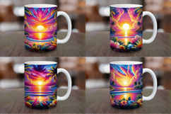 Mug Wrap Sublimation - sunset tropical beach Product Image 1