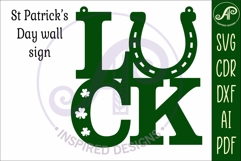Luck word St. Patrick's Day wall sign Product Image 3