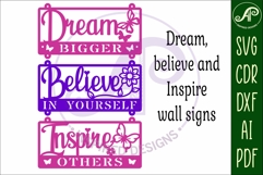 Positive words wall sign, SVG file. vector sign Product Image 3