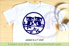Cute owl wall sign, SVG file. vector sign Product Image 3