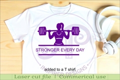 Weight Lifter Name Sign SVG, Gym Sign SVG, Female Fitness Product Image 3