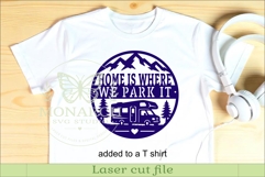Home Is Where We Park It RV Sign SVG Camping Laser Cut File Product Image 3