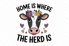 Home is where the herd is SVG Design | SVG Cut files Product Image 1