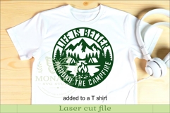 Life Is Better Around the Campfire SVG Camping Sign Laser Product Image 3