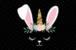 Easter Unicorn Bunny SVG Design | SVG Cut files Product Image 1
