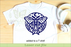 Celestial Luna Moth SVG | Moon and Stars Wall Art | Laser Product Image 3