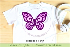 Butterfly two layer laser cut outs SVG file d7 Product Image 3