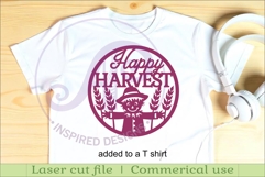 Happy harvest wall sign svg laser cut file Product Image 3