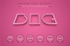 Pink stroke - editable text effect, font style Product Image 6