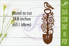 Robin Garden Shovel Wall Art &amp; Garden Stake SVG Product Image 3