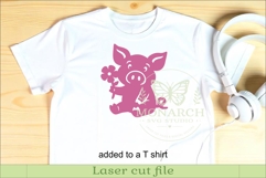 Cute Pig Silhouettes SVG Farm Animal Laser Cut Files 2 Product Image 3