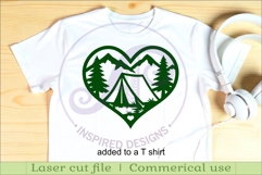 Camping tent heart wall sign, camper home decor Product Image 3