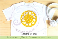 Floral Coasters, laser cut out flower coaster d3 Product Image 3