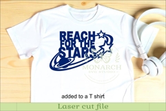 Reach For The Stars SVG | Space Quote Wall Sign Laser Cut Product Image 3