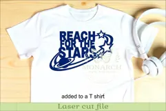 Reach For The Stars SVG | Space Quote Wall Sign Laser Cut Product Image 3