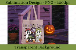 Halloween Little Ghoul Gang Hand Drawn Png Design Product Image 4