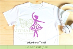 Ballerina SVG Silhouette. Ballet Wall Art Files for Laser 1 Product Image 3