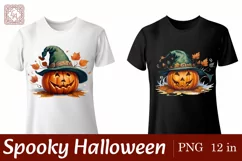 Watercolor Spooky Pumpkin PNG sublimation Product Image 4